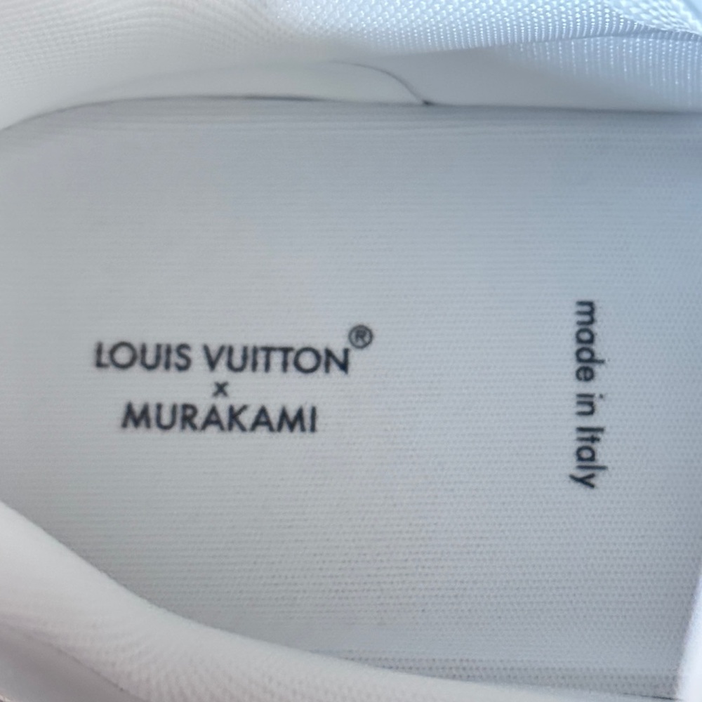 NIB LV x TM Murakami White Multicolor Monogram Trainer Sneakers women’s 8.5 - Picture 5 of 14